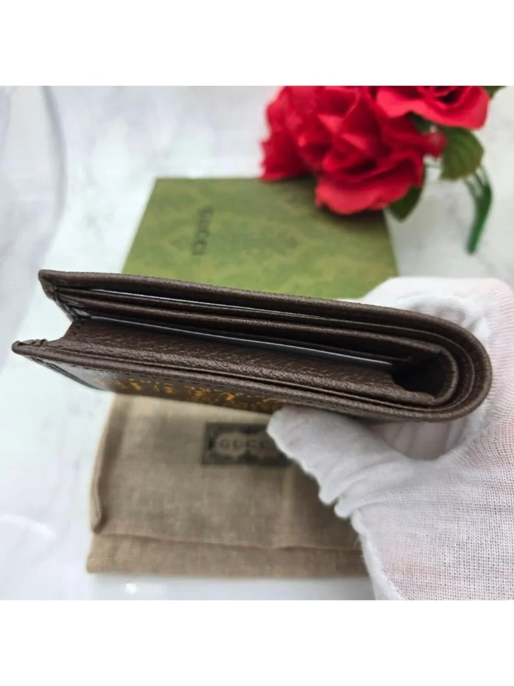 Gucci Bifold Wallet Anniversary Brown